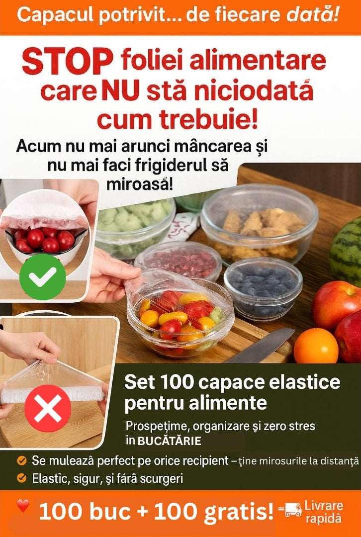 Capace tip Folie Alimentara Elastica