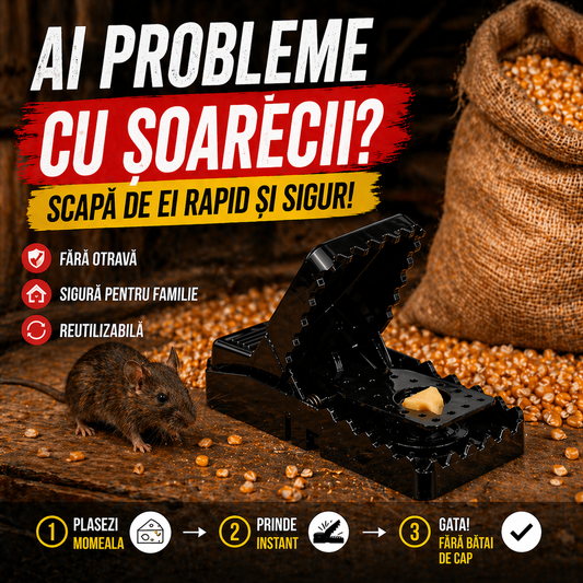 Set 2 buc. Capcane Reutilizabile pentru Soareci si Sobolani