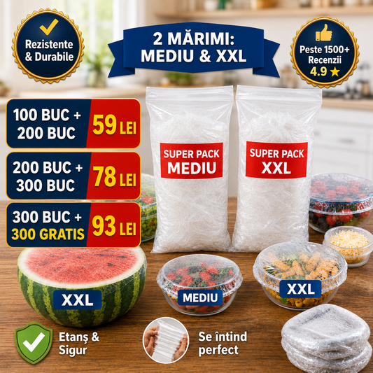 Capace tip Folie Alimentara Elastica